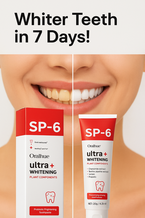 “Fresh Breath. Clean Feel. White Teeth. That’s SP-6 Ultra+.”1 Pcs 34.99 AED (Free Delivery)