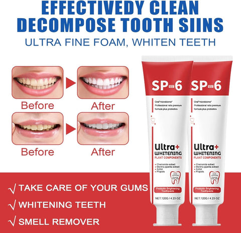 “Fresh Breath. Clean Feel. White Teeth. That’s SP-6 Ultra+.”1 Pcs 34.99 AED (Free Delivery)